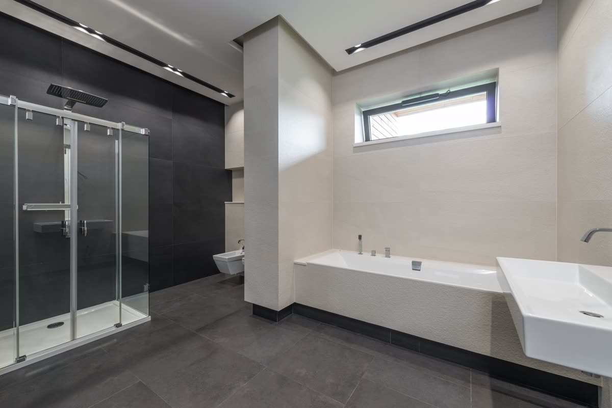 Luxury bathroom after renovation